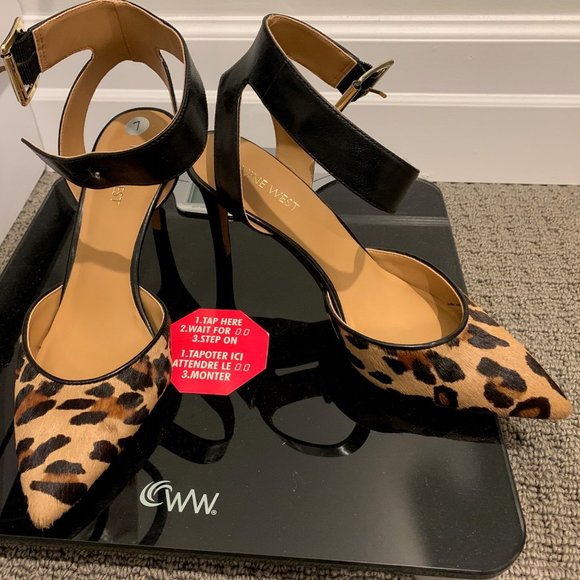 Nine west leopard slingbacks size 7 - Picture 1 of 4